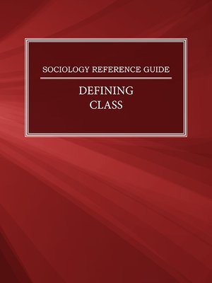 cover image of Sociology Reference Guide: Defining Class